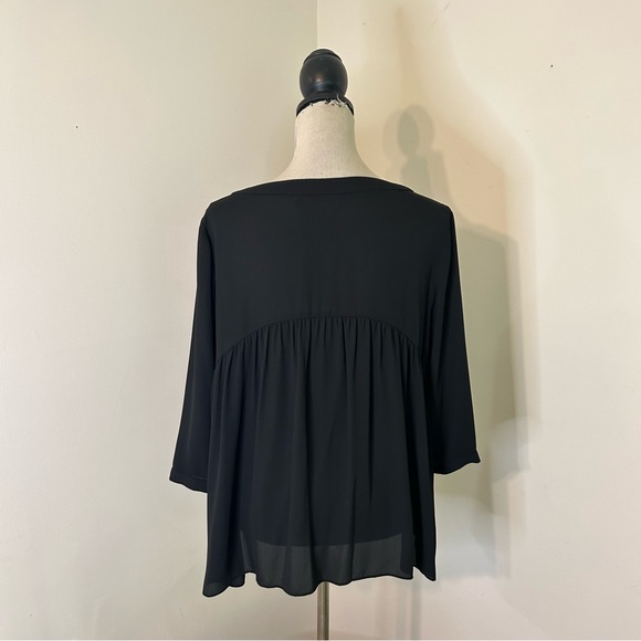 ZOA black long sleeve blouse - Size Large - Picture 5 of 8